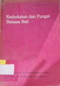 Kedudukan dan Fungsi Bahasa Bali