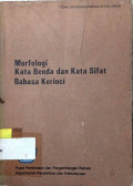 Morfologi Kata Benda dan Kata Sifat Bahasa Kerinci
