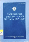 Morfologi dan Sintaksis Bahasa Bungku