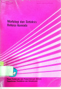 Morfologi dan Sintaksis Bahasa Komodo