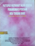 Partisipasi Masyarakat dalam Kegiatan Pembangunan di Pedesaan Nusa Tenggara Barat