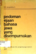 Pedoman Ejaan Bahasa Jawa Yang Disempurnakan