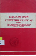 Pedoman Umum Pembentukan Istilah