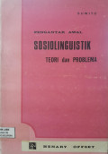 Pengantar Awal Sosiolinguistik: Teori dan Problema