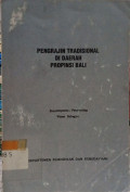 Pengrajin Tradisional Di Daerah Propinsi Bali