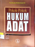 Pokok-Pokok Hukum Adat