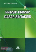 Prinsip-prinsip Dasar Sintaksis