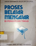 Proses Belajar Mengajar di Perguruan Tinggi
