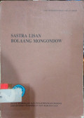 Sastra Lisan Bolaang Mongondow