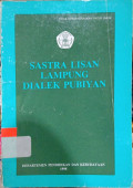 Sastra Lisan Lampung Dialek Pubiyan