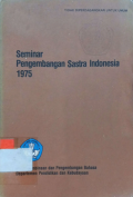 Seminar Pengembangan Sastra Indoensia 1975