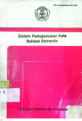 Sistem Pemajemukan Kata Bahasa Semende