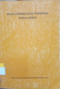 Sistem Pemerintahan Tradisional Daerah Ambon