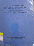 Status And Power In Verbal interaction