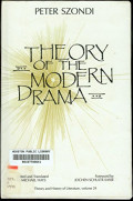 Theory Of The Modern Drama Vol 29
