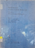 Handbook of Discourse Analysis Volume 3 Discourse and Dialogue