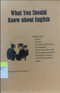 What You Should Know about english