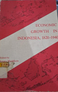 Economic Growth In Indonesia 1820-1940