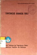 Sintaksis Bahasa Bali