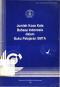 Jumlah Kosa Kata Bahasa Indonesia dalam Buku Pelajaran SMTA