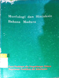 Morfologi dan Sintaksis Bahasa Madura
