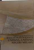 Risalat Hukum Kanun Undang-undang Negeri Melayu